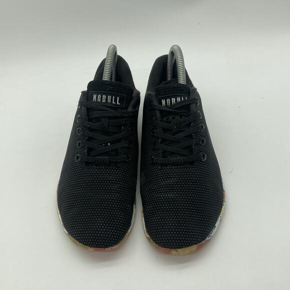 Mens 5.5 Women 7 NoBull OutWork Trainer Black Colorful Camo Crossfit Gym Shoe - Picture 3 of 9